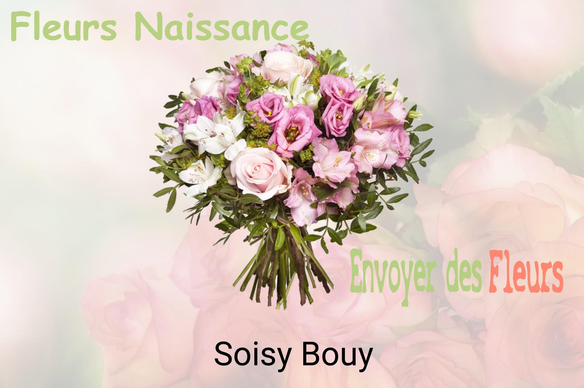Bouquet de fleurs de naissance livré à Soisy-Bouy